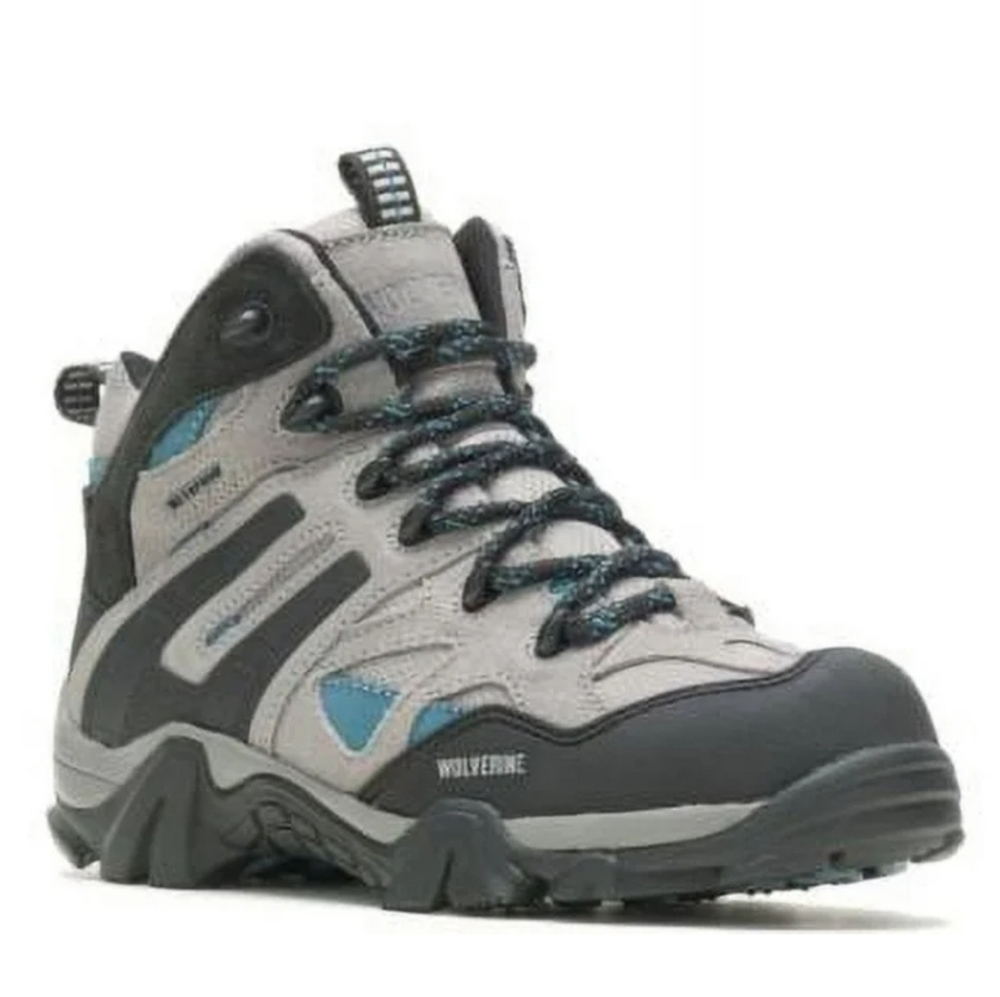 Wolverine Womens Wilderness Waterproof Hiker Boot 8 GREY